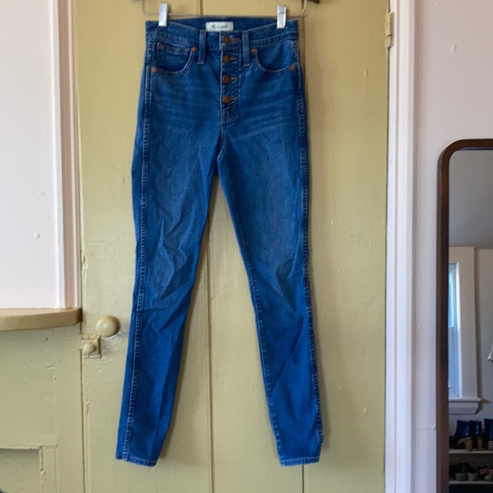 Madewell Skinny Stretch Button-fly 10” High-rise Jeans Size 25